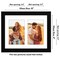 Americanflat 8x10 Double Picture Frame - Displays Two 4x6 Photos or Artwork - Shatter Resistant Glass - Adjustable Hardware for Horizontal or Verticle Display - Includes Easel